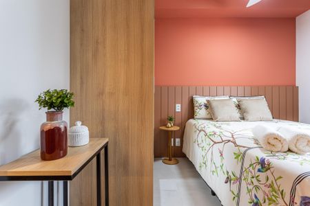 Studio para alugar com 25m², 1 quarto e sem vaga Studio para alugar com 25m², 1 quarto e sem vagaQuarto