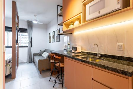 Studio para alugar com 25m², 1 quarto e sem vaga Studio para alugar com 25m², 1 quarto e sem vagaCozinha
