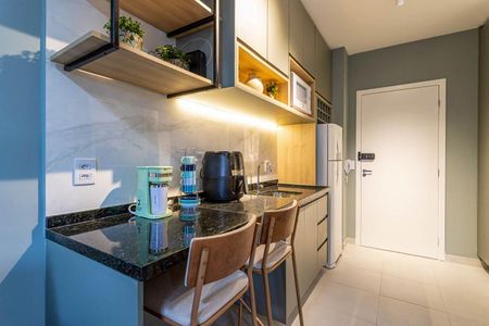 Studio para alugar com 25m², 1 quarto e sem vagaCozinha