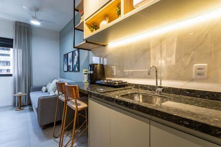 Studio para alugar com 25m², 1 quarto e sem vagaCozinha