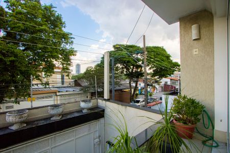 Varanda da sala de tv de casa à venda com 5 quartos, 360m² em Campestre, Santo André