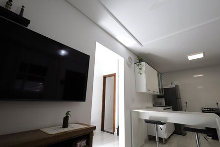 Sala de casa à venda com 2 quartos, 117m² em Vila Camilópolis, Santo André