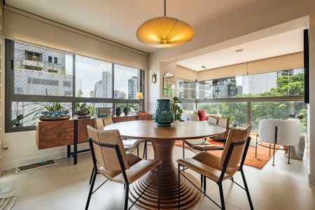 Sala/Cozinha de apartamento para alugar com 1 quarto, 70m² em Jardins, São Paulo