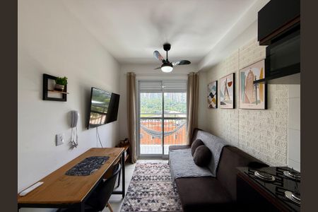 Sala  de apartamento à venda com 1 quarto, 29m² em Jardim Caravelas, São Paulo