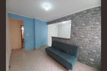 Sala de apartamento para alugar com 1 quarto, 53m² em Centro, São Vicente