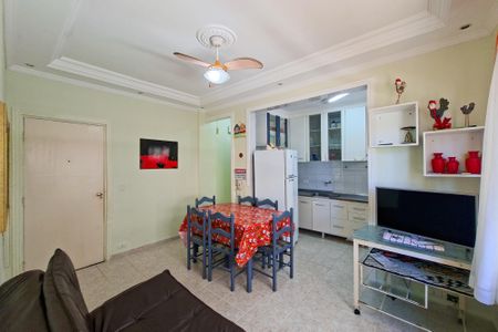 Sala de apartamento para alugar com 1 quarto, 57m² em Guilhermina, Praia Grande