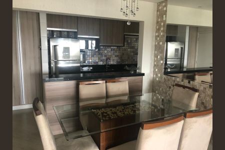 Sala/cozinha de apartamento à venda com 3 quartos, 76m² em Campestre, Santo André