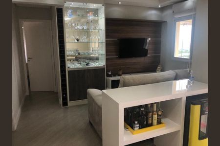 Sala de apartamento à venda com 3 quartos, 76m² em Campestre, Santo André