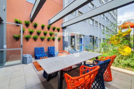 Apartamento à venda com 27m², 1 quarto e sem vaga Apartamento à venda com 27m², 1 quarto e sem vagaÁrea da churrasqueira