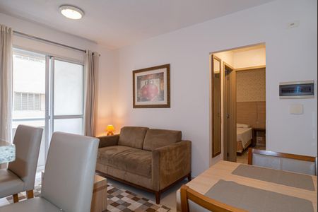 Sala de apartamento para alugar com 1 quarto, 30m² em Bela Vista, São Paulo