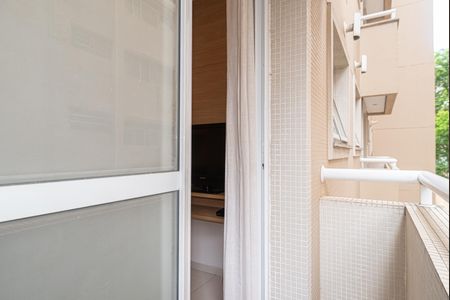 Varanda da Sala de apartamento para alugar com 1 quarto, 30m² em Bela Vista, São Paulo