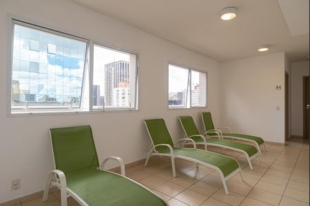 Apartamento para alugar com 30m², 1 quarto e 1 vaga Apartamento para alugar com 30m², 1 quarto e 1 vagaÁrea comum - Área da Sauna