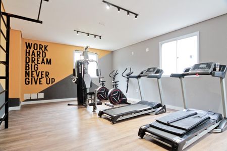 Apartamento para alugar com 18m², 1 quarto e sem vaga Apartamento para alugar com 18m², 1 quarto e sem vagaÁrea comum - Academia