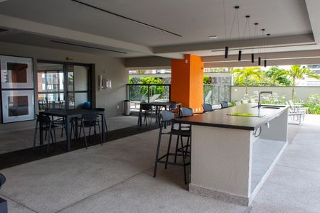 Apartamento para alugar com 50m², 1 quarto e 1 vagaÁREA COMUM - CHURRASQUEIRA