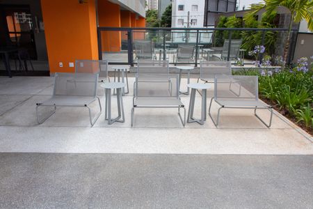 Apartamento para alugar com 50m², 1 quarto e 1 vagaÁREA COMUM - CHURRASQUEIRA