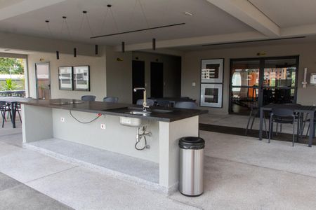 Apartamento para alugar com 50m², 1 quarto e 1 vagaÁREA COMUM - CHURRASQUEIRA