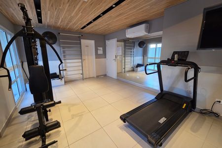 Área comum - Academia de apartamento para alugar com 1 quarto, 56m² em Aviação, Praia Grande