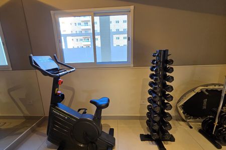 Área comum - Academia de apartamento para alugar com 1 quarto, 56m² em Aviação, Praia Grande