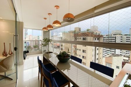 Varanda da Sala de apartamento à venda com 4 quartos, 170m² em Buritis, Belo Horizonte