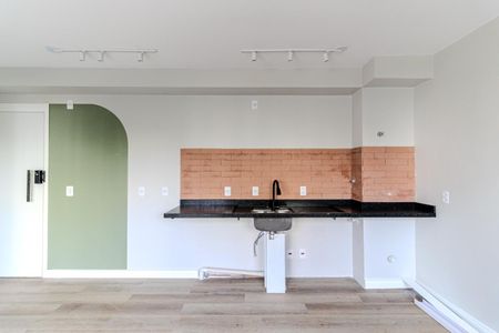 Cozinha de apartamento para alugar com 1 quarto, 33m² em Campos Elíseos, São Paulo