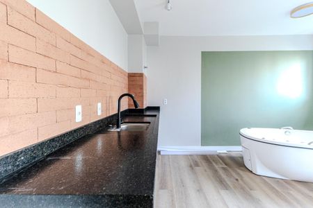 Cozinha de apartamento para alugar com 1 quarto, 33m² em Campos Elíseos, São Paulo