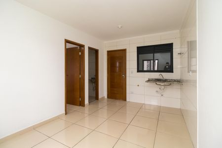Sala/Cozinha de apartamento para alugar com 1 quarto, 32m² em Vila Tolstoi, São Paulo