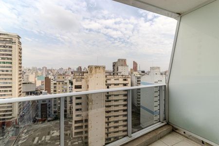 Varanda de kitnet/studio para alugar com 1 quarto, 22m² em Centro Histórico de São Paulo, São Paulo