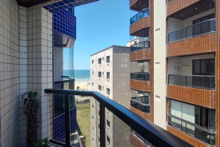 Varanda da sala de apartamento para alugar com 1 quarto, 58m² em Guilhermina, Praia Grande