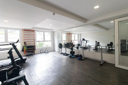 Apartamento para alugar com 49m², 1 quarto e 2 vagas Apartamento para alugar com 49m², 1 quarto e 2 vagasÁrea comum - Academia