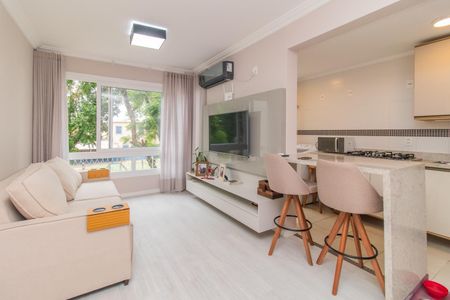 Sala de apartamento à venda com 1 quarto, 49m² em Santo Antônio, Porto Alegre