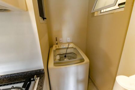 Apartamento para alugar com 49m², 1 quarto e 2 vagasDetalhe da area de serviço