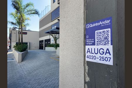 Apartamento para alugar com 30m², 1 quarto e sem vagaFachada e placa