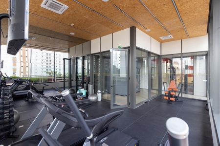 Studio para alugar com 27m², 1 quarto e sem vaga Studio para alugar com 27m², 1 quarto e sem vagaÁrea comum - Academia