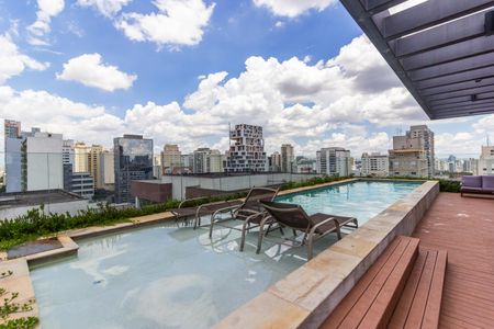 Studio para alugar com 27m², 1 quarto e sem vaga Studio para alugar com 27m², 1 quarto e sem vagaÁrea comum - Piscina