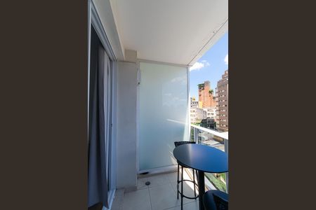 Varanda do Studio de kitnet/studio para alugar com 1 quarto, 23m² em Sé, São Paulo