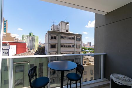 Varanda do Studio de kitnet/studio para alugar com 1 quarto, 23m² em Sé, São Paulo