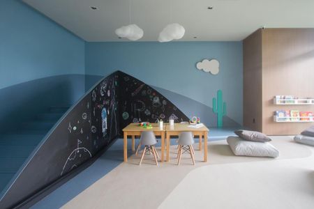 Studio à venda com 43m², 1 quarto e 1 vagaBrinquedoteca