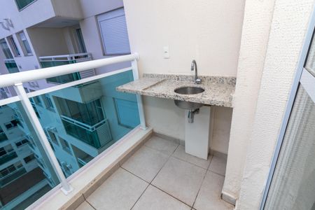 Varanda da Sala de apartamento à venda com 1 quarto, 41m² em Barra Funda, São Paulo