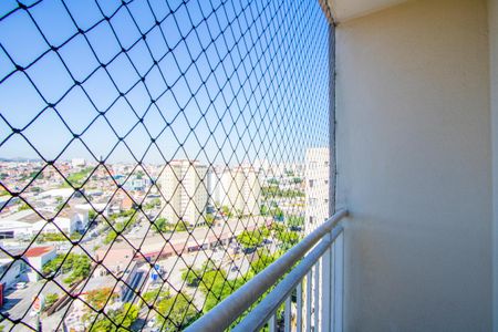 Varanda da sala de apartamento à venda com 3 quartos, 60m² em Vila Homero Thon, Santo André