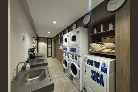 Studio para alugar com 24m², 1 quarto e sem vaga Studio para alugar com 24m², 1 quarto e sem vagaLavanderia