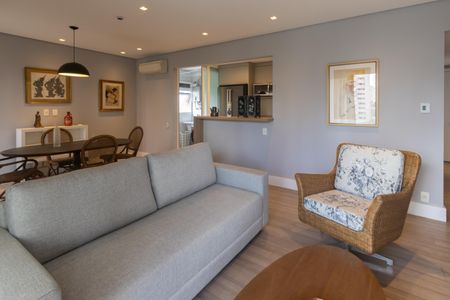 Apartamento para alugar com 90m², 1 quarto e 2 vagasSala