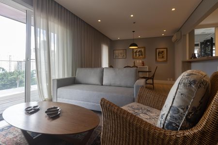 Apartamento para alugar com 90m², 1 quarto e 2 vagasSala