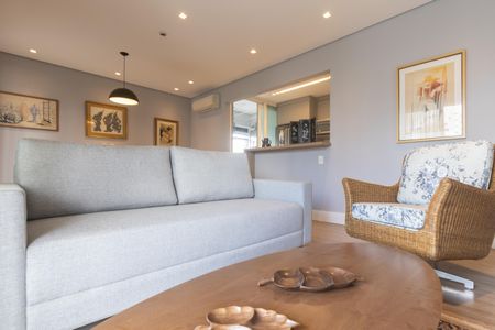 Apartamento para alugar com 90m², 1 quarto e 2 vagasSala