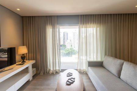 Apartamento para alugar com 90m², 1 quarto e 2 vagasSala