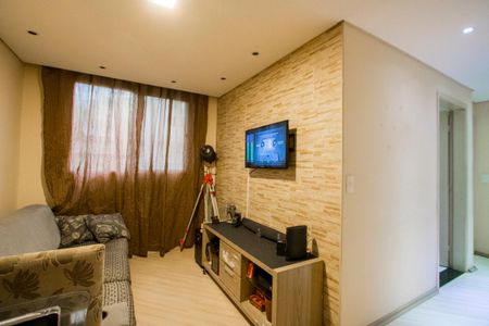 Sala de apartamento à venda com 1 quarto, 52m² em Parque Sao Vicente, Santo André