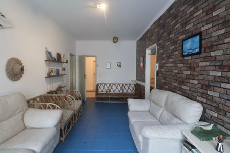 Sala de apartamento para alugar com 2 quartos, 90m² em Barra Funda, Guarujá