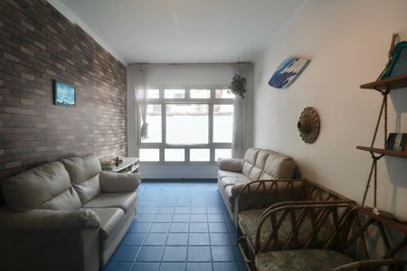 Sala de apartamento para alugar com 2 quartos, 90m² em Barra Funda, Guarujá