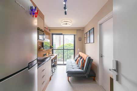 Sala de apartamento para alugar com 1 quarto, 26m² em Vila Olímpia, São Paulo