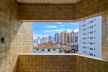 Sacada de apartamento para alugar com 1 quarto, 43m² em Nova Mirim, Praia Grande