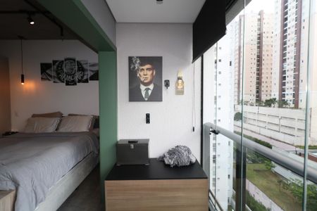 Studio à venda com 44m², 1 quarto e 1 vagaVaranda